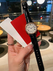 Reloj mecánico automático moderno y elegante con diamantes incrustados, correa de piel de vaca con diseño de cocodrilo marrón - Product Image 3