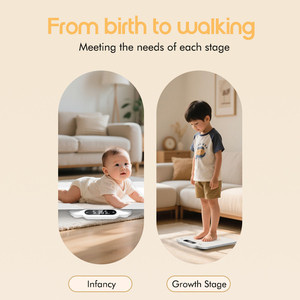 Balance numérique professionnelle 2-en-1 pour bébé et corps, écran LCD de haute précision avec fonction de verrouillage pour la conversion d'unité Kg/Lb pour adultes - Product Image 4