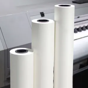 Rollo de papel de sublimación de secado rápido, 35 /50/60/70/90/100 gsm para impresión digital de poliéster