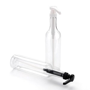 Distributeur de sirop, pompe à café, bouteilles rondes en plastique de 750 ml/25,4 onces, pour sauces, condiments et boissons de cuisine - Product Image 3