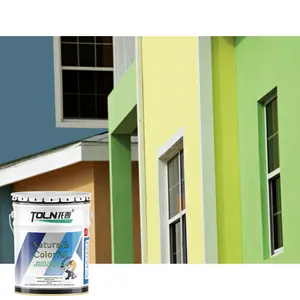 Pintura de pared resistente a los arañazos Pintura gris acrílica líquida a base de agua exterior para paredes