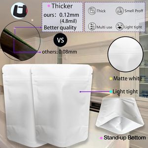 Personalisierter Recycelbarer Kraftpapier-Beutel Hitzebeständiger Lebensmittelechter Verpackungsbeutel Bedruckter Aufbewahrungsbeutel mit Plastikreißverschluss für Tee und Kaffee - Product Image 4