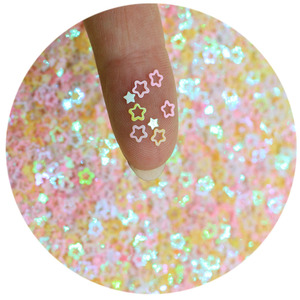 12 تصميم وردي أصفر برتقالي مختلط زعنفة لامعة سائبة ترتر تزيين الأظافر مستحضرات تجميل DIY زينة الزفاف - Product Image 6