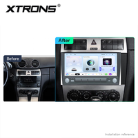 XTRONS Autoradio Android 15 de 10,26 pouces pour Mercedes-Benz Classe C/CLC W203/Classe CLK W209 6+128 Go Amplificateur DSP Wi-Fi 6 BT 5.4 LED CANbus