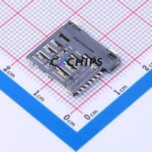 SMO-222-P7 SIM Card Connector SMD Connector Self-Return Type Micro SIM Card Card Holder 1.35mm - Product Image 2