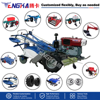 Nouveau tracteur à chenilles diesel Tengka 22HP modèle 151 |   Motoculteur à deux roues à transmission par engrenages |   Cultivateur agricole manuel robuste à démarrage manuel