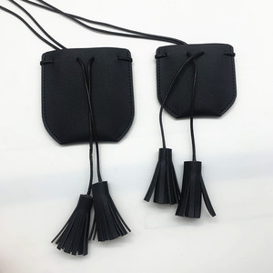 Fashionable accessories: <b>Necklace</b> sachet bag, minimalist design, lychee-textured leather, pendant <b>necklace</b>, <b>small</b> bag, earphone - Product Image 2
