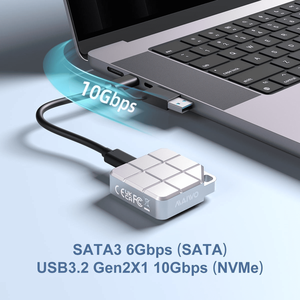 VONN Hot Sale USB C Aluminium SSD-Gehäuse USB 3.2 GEN2 10 Gbit/s M.2 2230 PCIe NVMe NGFF SATA SSD für OTG-Telefone Laptop Desktop - Product Image 3