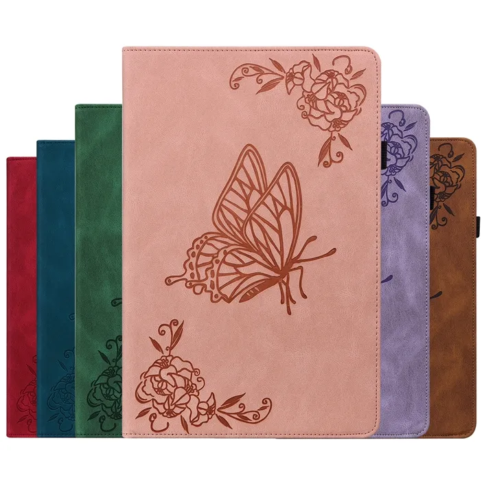 Capa de couro para ipad, capa com porta-canetas tipo tablet, capa de couro para ipad 5 6 7 8 9.7"