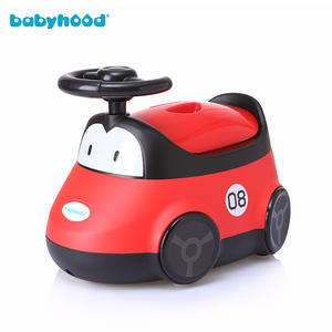 Pot pour bébé Babyhood, rouge, avec volant et compartiment de rangement, pour l'apprentissage de la propreté des tout-petits - Product Image 3