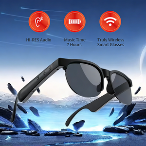 2026 Nieuwe Designer AI Zonnebril Met 32GB 5MP Resolutie Camera & Draadloze BT5.4 Beengeleiding Oortelefoon - Product Image 1