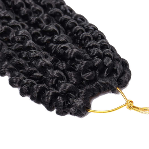 Prix Usine Haute Qualité 18/24 Pouces Cheveux Synthétiques pour <span class=keywords><strong>Femme</strong></span> Noire Tresses Ombre Passion <span class=keywords><strong>Twist</strong></span> Crochet - Product Image 5