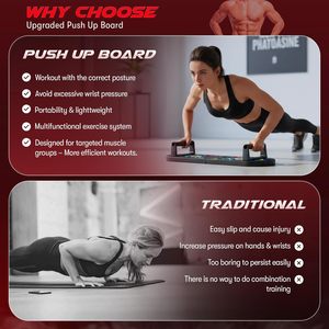 HAVENITY Tabla <span class=keywords><strong>de</strong></span> Ejercicios y Flexiones 22 en 1 con Bandas <span class=keywords><strong>de</strong></span> Resistencia, Entrenador <span class=keywords><strong>de</strong></span> Core, Almohadillas <span class=keywords><strong>de</strong></span> Espuma Plegables para Codos, Equipo <span class=keywords><strong>de</strong></span> Gimnasio en Casa para Unisex - Product Image 4