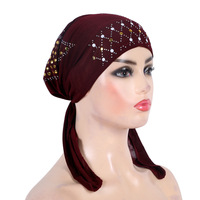 Popular africano caliente color película oreja mujeres turbante sombrero venta al por mayor árabe sombreros multicolor turbante mujeres
