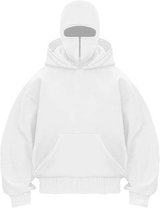 クロスボーダー新作カーディガンジッパーダブルハットセーターDIYライトパネルユニセックス秋冬カップルパーカープリントロングイメージ - Product Image 6