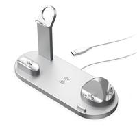 Station de charge sans fil pour iPhone, chargeur 4 en 1, support de charge pour plusieurs appareils pour iPhone, Galaxy, iWatch, écouteurs