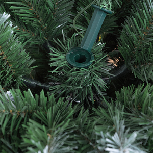 Best-Selling Pointed-Tip White Flocked PVC Pencil Christmas <b>Tree</b> <b>with</b> Berries & Pinecones, for Living Room & Mall Decoration - Product Image 4