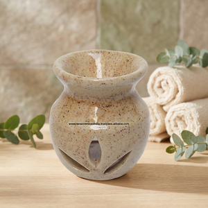 Wholesale Aroma Essential Oil Candle <b>Burner</b> Aroma Lamp Round Ceramic Oil <b>Burner</b> <b>Wax</b> <b>Melt</b> Warmer Carving Scent Wedding Decoration - Product Image 2