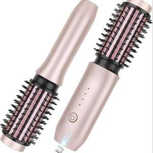 <span class=keywords><strong>Cepillo</strong></span> de aire caliente inalámbrico recargable portátil 3 en 1 <span class=keywords><strong>alisador</strong></span> de pelo de cerámica y rizador Multi Styler juego de Peine rizador de pelo - Product Image 6