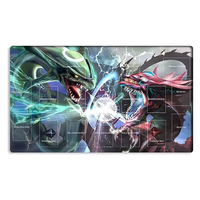Tapis de jeu de cartes à collectionner Anime MTG TCG personnalisé, caoutchouc naturel + tissu doux antidérapant 600x350mm, impression par sublimation CMYK haute qualité