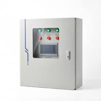 Caja de Control Eléctrico Personalizada de 440V, Centro de Automatización PLC de 100A con HMI Integrado para Monitoreo de Procesos Técnicos