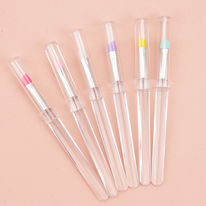 Soft Silicone Eyebrow Eyeliner Makeup Brush With Cap for Women Makeup Tool - Product Image 5