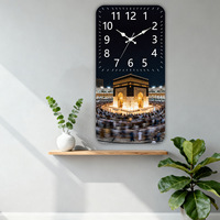 Hadirkan Gaya Mekkah yang Suci di Rumah Anda dengan Lukisan Jam Porselen Kristal HD