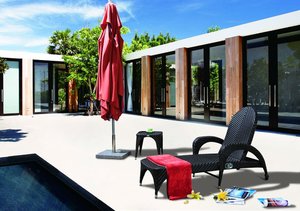 Ensemble de chaises longues de jardin en rotin tressé imperméable de luxe, très résistantes, pour extérieur, plage, <span class=keywords><strong>piscine</strong></span>, cour et <span class=keywords><strong>hôtel</strong></span> - Product Image 5