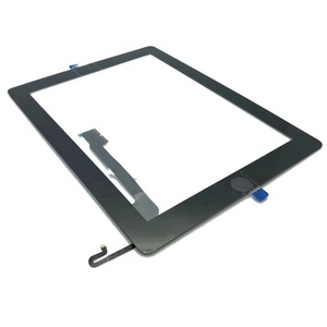 หน้าจอสัมผัสสําหรับ <span class=keywords><strong>iPad</strong></span> 4 หน้าจอสัมผัสกระจกพร้อมสติกเกอร์ 3M ปุ่มหน้าแรกราคาโรงงาน Digitizer - Product Image 1