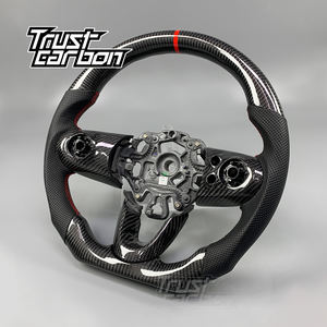 Piezas de Automóvil para Mini <span class=keywords><strong>Cooper</strong></span> Countryman <span class=keywords><strong>Clubman</strong></span> S SE JCW 2016-2020, Volante Personalizado de Cuero y Fibra de Carbono - Product Image 3