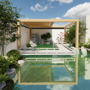 Pergola en aluminium résistant à la rouille Sweet Home avec lames orientables intelligentes - Abri <span class=keywords><strong>extérieur</strong></span> multi-saisons <span class=keywords><strong>pour</strong></span> la détente sur la pelouse et les fêtes en famille - Product Image 2