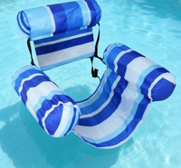 Colchoneta Flotante Inflable Plegable Portátil para Piscina, Compacta para Fácil Almacenamiento y Transporte a la Piscina