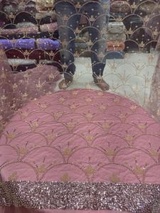 Exclusive Fancy Beads <b>Net</b> <b>Fabric</b> for Bridal Dresses Party Gowns Sarees and Lehengas Premium Designer Material for 2025 Fashion - Product Image 4