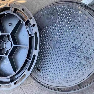 铸铁井盖 500mm EN124 D400 重型方形双密封球墨铸铁井盖 防锈全密封 - Product Image 6