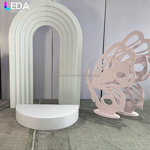 Best-Selling Acrylic <strong>Pink</strong> Hollow Butterfly Wedding <strong>Backdrop</strong> Stand New Arrival Event Decoration for Wedding and Baby Shower - Product Image 3