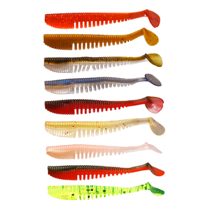 Palmer 11cm 5g paddle tail lure soft plastics lures worm fishing lure saltwater freshwater fishing bait knife bionic fish