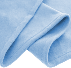 Wholesale Lightweight 100%Polyester Blue Color Polar Fleece Bed Blanket - Product Image 6