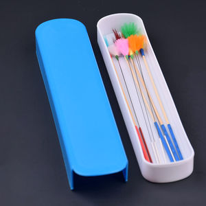 Plastic Storage <b>Box</b> For Jewelry Ear Cleaning <b>Tools</b> Goose Feather Sticks Simple Square Pull Out Dustproof Organizer - Product Image 2