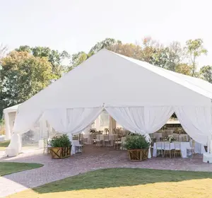Luxus-großes Zelt 10×20 10×30 30×50 großes weißes Zelt für Hochzeit 300 500 800 Personen im Freien Kirche Festzelt Veranstaltungen Party