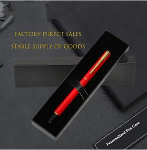 Ready Stock Wholesale Quality Top And Bottom Black Paper Cheap Pen Boxes