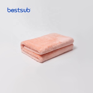 BestSub Custom 50"x60" Coral Pink Arctic <strong>Fleece</strong> <strong>Lined</strong> Sublimation Printed Blank Micofider Polyester Kids <strong>Blanket</strong> - Product Image 3