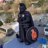 Modèle de guerrier spartiate gonflable géant personnalisé, personnage romain avec épée et bouclier pour la décoration d'événements thématiques et d'expositions