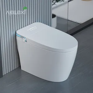 Apolloxy Deko hochwertiger automatisch beheizter elektrischer Toilettensitz Kissen-Toilette eingebaute Toilette