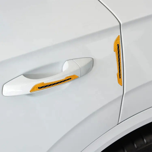 Xe gương chiếu hậu phản chiếu sticker tự động an toàn cảnh báo phản chiếu Sticker bên ngoài trang trí Băng - Product Image 6