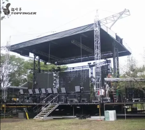 Botte extérieure portative certifiée par TUV de toit d'étape d'alliage d'aluminium pour des affichages d'auvent d'événement/partie - Product Image 1