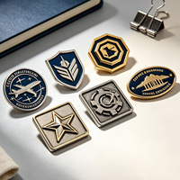 Badges et épinglettes personnalisés en métal électroplaqué avec logo d'entreprise – Plaque nominative d'entreprise personnalisée haute brillance