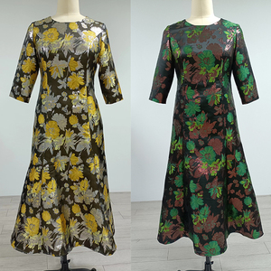High Quality Church Ladies <b>Dress</b> African Turkey Office Ladies 5xl Plus Size Women Single <b>Dress</b> With Elegant Flora <b>Pattern</b> - Product Image 3