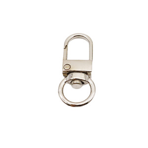 Zinc Alloy Keychain <b>Snap</b> <b>Hook</b> Round Shape Gunmetal Light Gold Nickel DIY Jewelry Accessories Hardware <b>Hooks</b> Bag Charms - Product Image 5