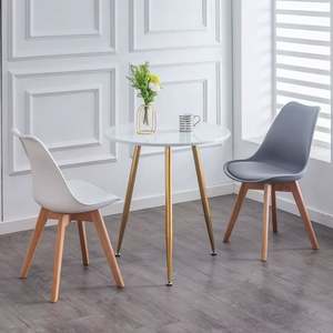 <span class=keywords><strong>Chaise</strong></span> de salle à manger en plastique de style <span class=keywords><strong>scandinave</strong></span> avec pieds en bois de hêtre <span class=keywords><strong>Chaise</strong></span> élégante et légère pour salle à manger, café ou bureau - Product Image 3