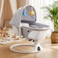 Multifunktionale Elektrische Baby-Schaukelwiege Neugeborenen-Babywippe Automatische Schaukelwiege Moderner Tragbarer Badezimmer-Sessel mit Musik